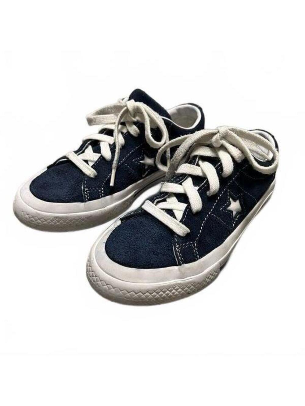 Converse Chuck Taylor Leather All Star Navy Blue White Suede Sneaker Shoe 1.5